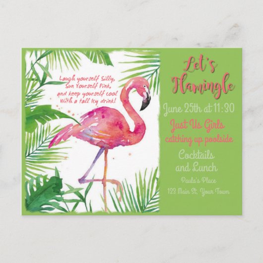 Flamingle ! Invitation (Devant)