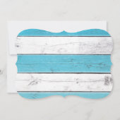 Flamingle rayé Anniversaire Invitation (Dos)