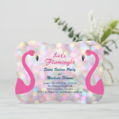 Flamingle Sweet sixteen Invitation (Debout devant)