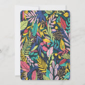 Flamingle Tropical Graduation Invitation (Dos)