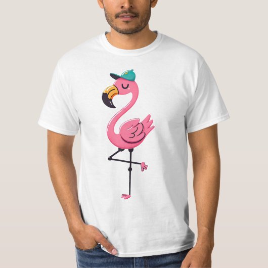 Flamingo 1 t-shirt (Voorkant)