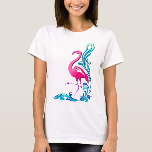 Flamingo 1 t-shirt (Voorkant)