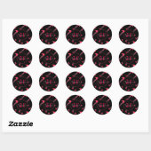 Flamingo 21st Birthday Ronde Sticker (Vel)