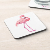 Flamingo 2 bier onderzetter (Linkerzijde)