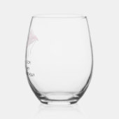 Flamingo 50e verjaardag Custom Party Wijnglas Zonder Voet (Links)