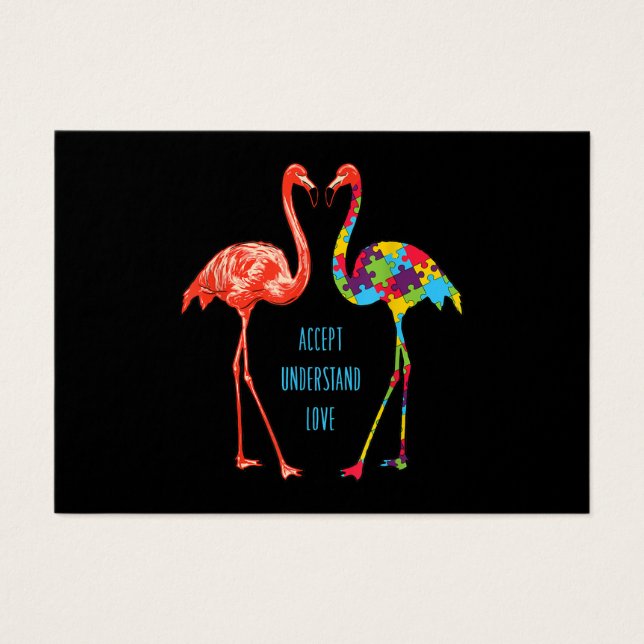 Flamingo | Accept Understand Love Autism Flamingo (Devant)