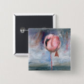 Flamingo ACEO Button (Voorkant /achterkant)