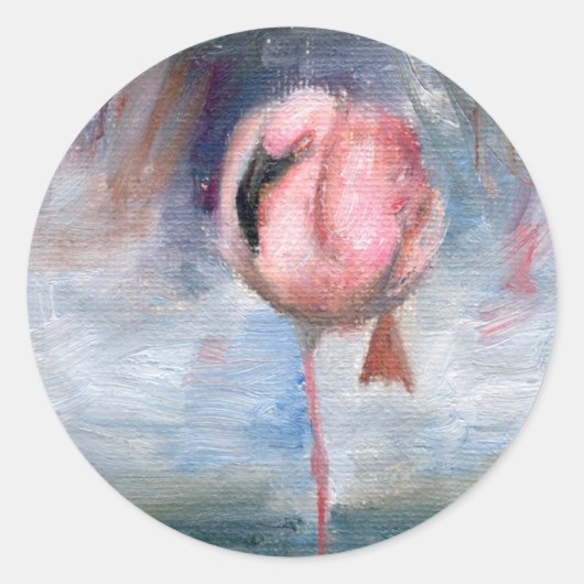 Flamingo ACEO Sticker (Voorkant)