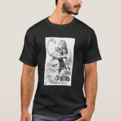 Flamingo Alice in Wonderland Originele Grap T-shirt (Voorkant)