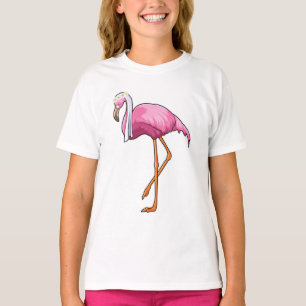 Flamingo als Bruid met Sluier T-shirt