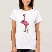Flamingo als Mechanisch met moersleutel T-shirt (Voorkant)