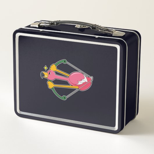 Flamingo als Pijl met Bow (Achterkant)
