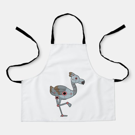 Flamingo als Robot Schort (Voorkant)