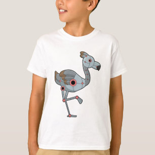 Flamingo als Robot T-shirt
