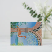 Flamingo am Zie Briefkaart (Staand voorkant)