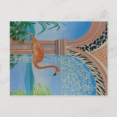 Flamingo am Zie Briefkaart (Voorkant)