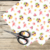 flamingo, ananas, zomer design tissuepapier