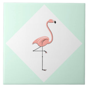 Flamingo Aqua Diamond Tegeltje