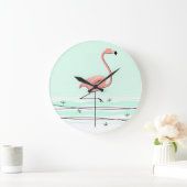 Flamingo Aqua klok rond (Huis)