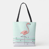 Flamingo Aqua over tas (Achterkant)