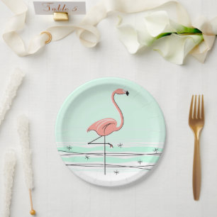 Flamingo Aqua paper bord