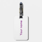 Flamingo aquarel bagagelabel (Achterkant verticaal)