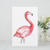 Flamingo Art Briefpapier (Staand voorkant)
