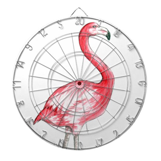 Flamingo Art Dartbord (Voorkant)