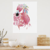 Flamingo Art Poster (Keuken)
