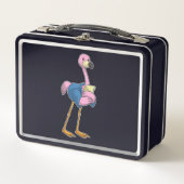 Flamingo as Secretary with Notepad (Voorkant)