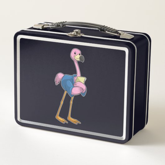 Flamingo as Secretary with Notepad (Voorkant)
