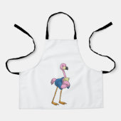 Flamingo as Secretary with Notepad Schort (Voorkant)