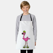 Flamingo as Skater with Roller skates & Helmet Schort (Gedragen)