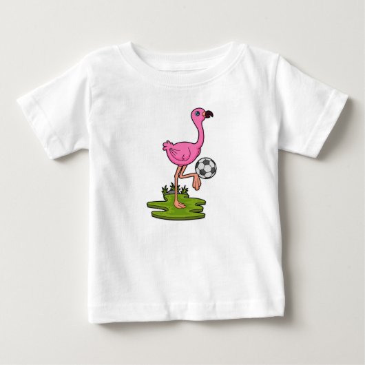 Flamingo as Soccer player with Soccer (Voorkant)