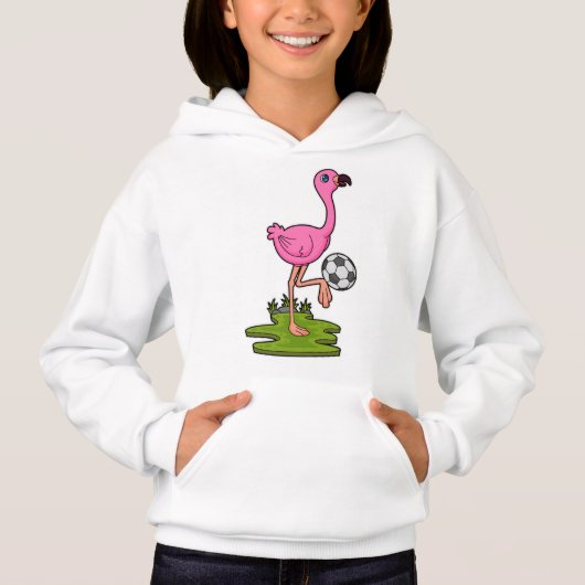 Flamingo as Soccer player with Soccer (Voorkant)