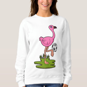 Flamingo as Soccer player with Soccer Trui