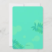 Flamingo Baby shower Invitation Kaart (Achterkant)