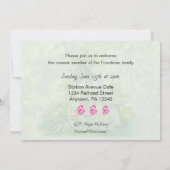 Flamingo Baby shower moeder en jongen Kaart (Achterkant)