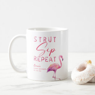 Flamingo Baby shower Mok – Strut Sip Herhaal