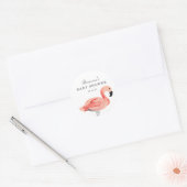 Flamingo Baby shower Stickers (Envelop)