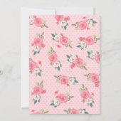 Flamingo Baby shower Uitnodiging (Achterkant)