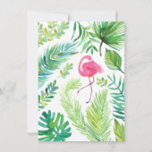 Flamingo Bachelorette Weekendschema Detail Kaart (Achterkant)