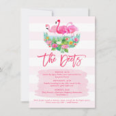 Flamingo Bachelorette Weekendschema Detail Kaart (Voorkant)