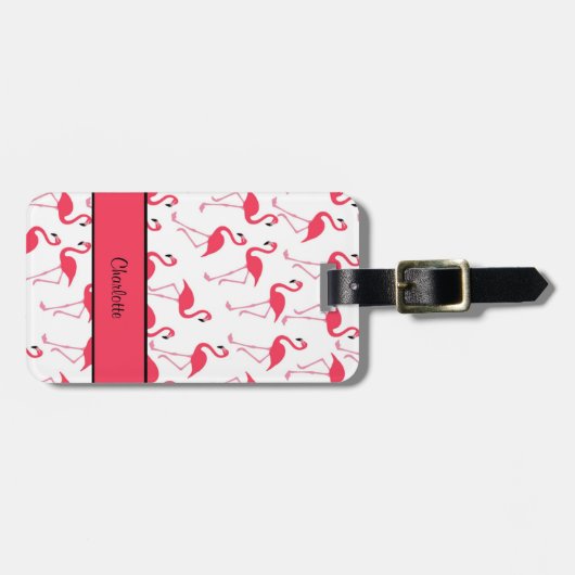Flamingo Bagagelabel (Voorkant horizontaal)