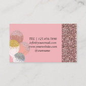 Flamingo Balloons Moderne planning van gebeurtenis Visitekaartje (Achterkant)