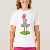 Flamingo Baseball Bat T-shirt (Voorkant)