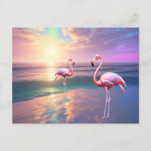 Flamingo Beach Briefkaart