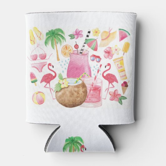Flamingo Beach Lover Cooler (Voorkant)