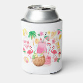 Flamingo Beach Lover Cooler (Blikje Achterkant)