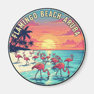 Flamingo Beach op Aruba Reizen Magneet